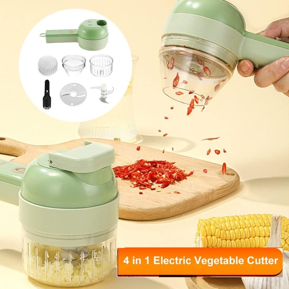THE ORIGINAL 4 in 1 Portable Electric Vegetable Cutter Set